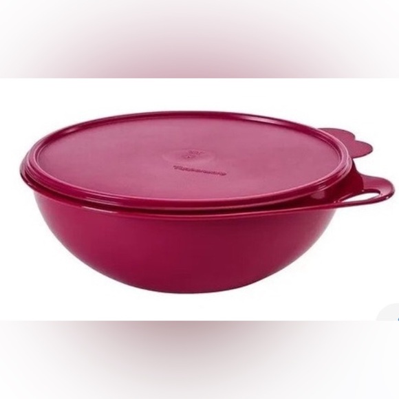 Topperware Thatsa Bowl 7.8 L 32 cups Burgundy Color - Picture 2 of 4
